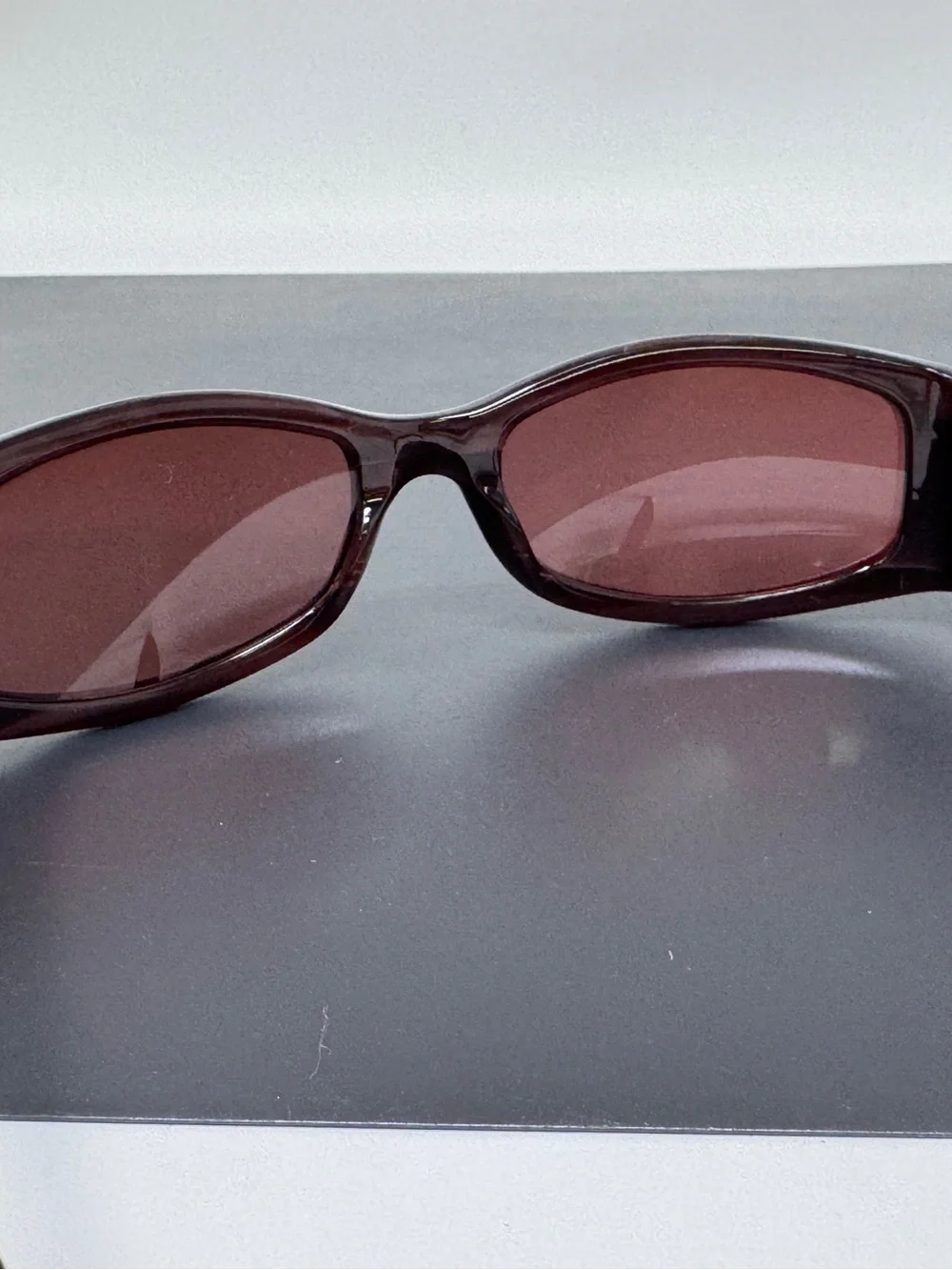 Gucci black sunglasses FRAME ONLY no lenses with rhinestone G on sides. GG2526